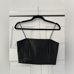 Zara leather crop top - XS